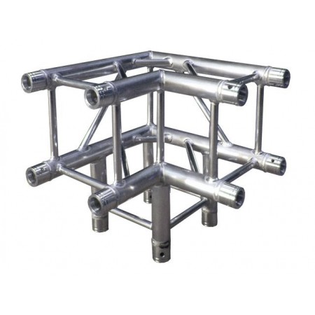 BT3CB Truss box truss 290mm x 90deg 3 way corner includes 8 couplers, 2mm thick with global compatible connection