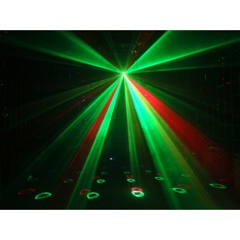 Event Lighting Lite DERBY3 3-in-1 Lighting Effect: Derby, LED Strobe and flood light and RGB Laser