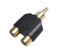 SoundKing RM2RF2 2 PACK Double RCA-F to RCA-M Adapter
