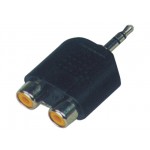 SoundKing SMJRF22 2 PACK Double RCA-F to TRS-M 3.25mm Jack Adapter