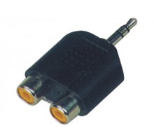 SoundKing SMJRF22 2 PACK Double RCA-F to TRS-M 3.25mm Jack Adapter