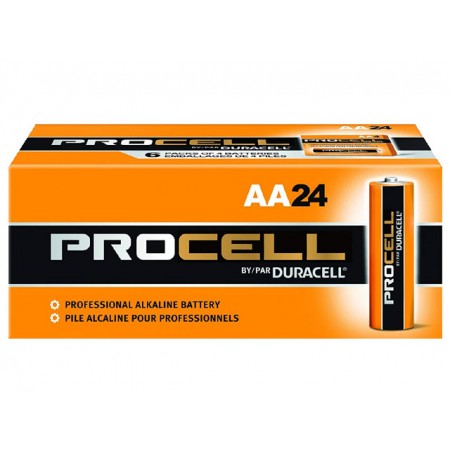 Procell BATPCAA24 by Duracell AA Pack of 24 Batteries