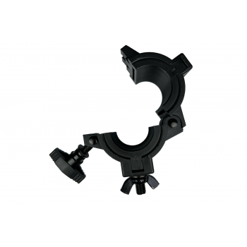 CLAMPE38 - Plastic clamp 2 inch, with plastic inserts for 1 and 1.5 inch pipes. Includes M10 bolt.