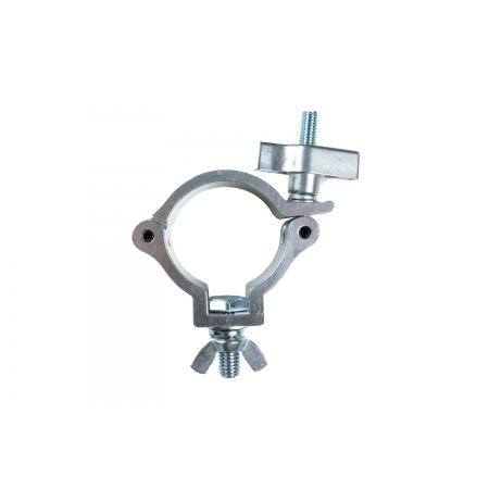 CLAMPP50LS - Aluminium Silver Pipe Clamp, Suits 48 - 51mm tube, 30mm width, WLL 75Kg