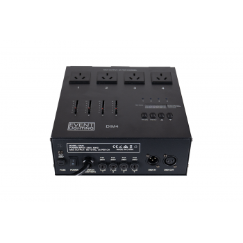 DIM4 - Dmx Dimmer / switch 4 channel, 8 amp total, 3A max per channel
