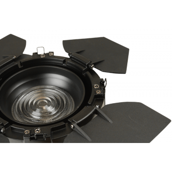 F2X48 - 2 x 48W CW and WW LED Fresnel with 20 - 50 deg Zoom and barn doors included