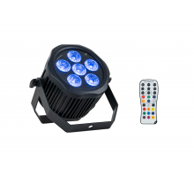 Event Lighting PAR6X12OB2 - Outdoor Battery Parcan with Wireless DMX