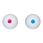 GOLFGENDER - Gender reveal Golf Ball with powder - Set of 2 1x Boy and 1x Girl