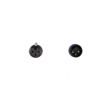 XLR3M - Pair of XLR 3 pin male plug (Lighting, DMX type)