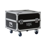 PAR5CASEWC - Road Case to suit 5X8 & 5X12 Par Cans with 100mm tall clamps, fits 12 units, overall size is L750 W620 H550
