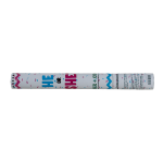 SHOTBOY45 - Confetti Hand held shooter tube 45cm Gender reveal Boy - blue water soluble confetti with blue powder