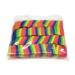 CFMC1RU - Multi Colour Confetti 2cm*5cm Flameproof UV paper Fluro rectangles in 1Kg bag