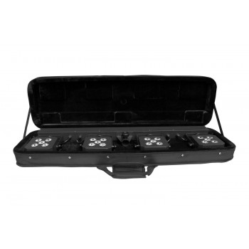 Event Lighting Lite PARBAR4QUAD - Par Bar with 4 Heads of 5x 8W RGBW and Wireless Foot Controller