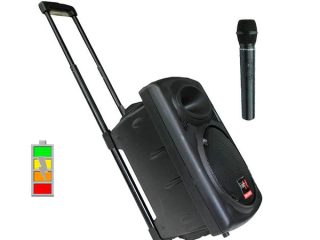 Portable PA system with one mic