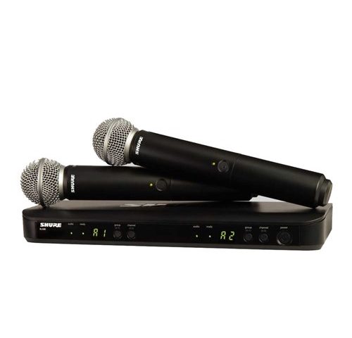 Shure BLX288 / SM58- Dual Channel Wireless Mic System