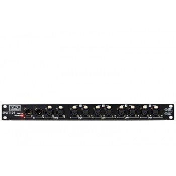 SPLIT124 - 1 In and 4 Out and 1 Through - Optical DMX splitter, both 5 and 3 pin XLR on all I/O, rack mountable - Image 2