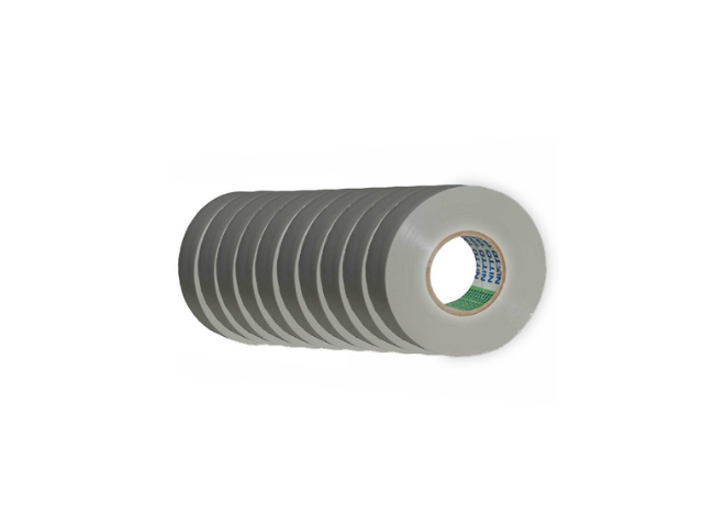 Nitto PVCTAPE203ENITTO_GREY Nitto 203E PVC Electrical Tape – Grey (10 Pack)