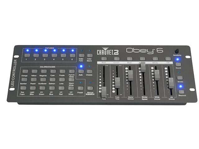 Chauvet OBEY6 Basic 36 Channel DMX Controller suitable for 6 channel fixtures - Image 2