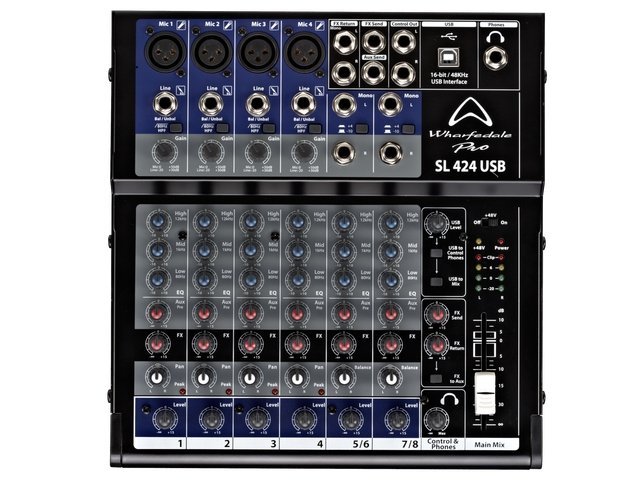 Wharfedale SL424USB Compact studio/live mixing console with USB - Image 3
