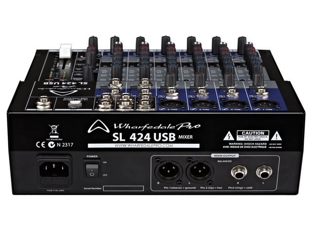 Wharfedale SL424USB Compact studio/live mixing console with USB - Image 4