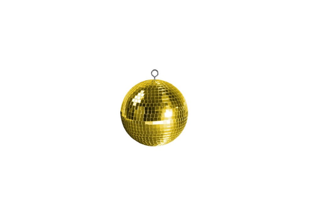 MB08G - Mirror ball - 8" (20cm) - Gold