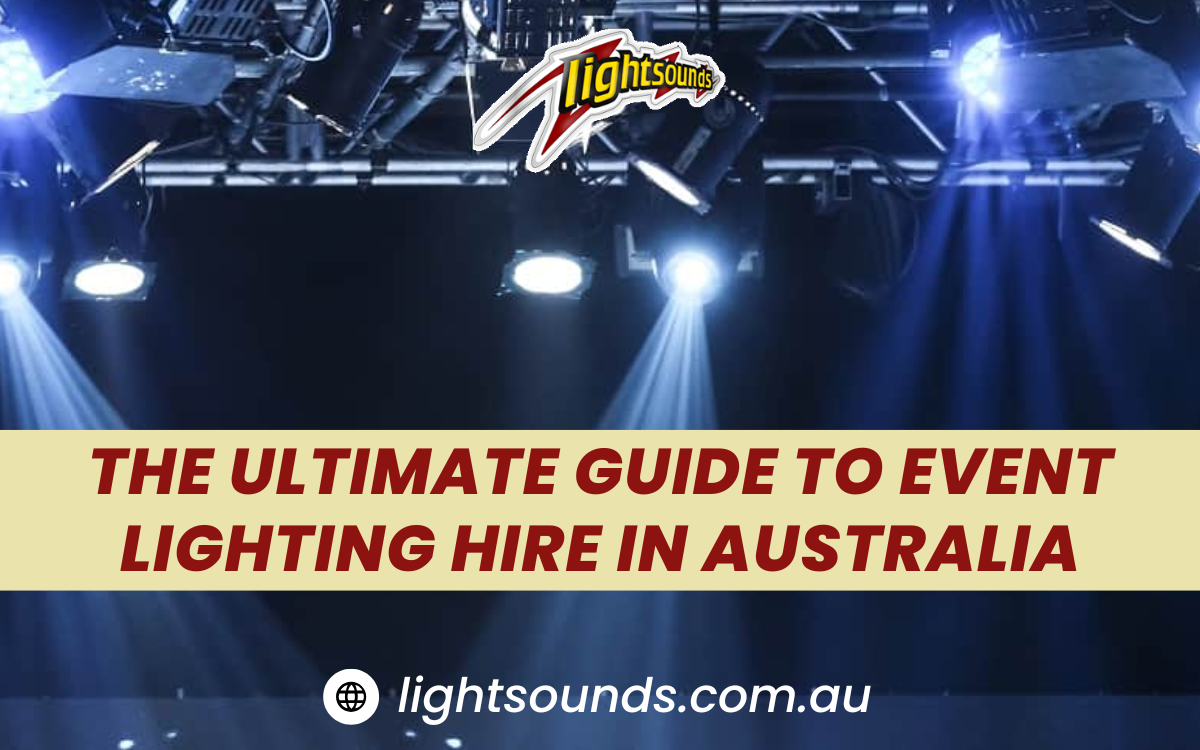Event lighting hire setup in Australia for weddings and parties