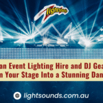 Event Lighting Hire and DJ Gear Hire by Lightsounds Creating a Stunning Dance Floo