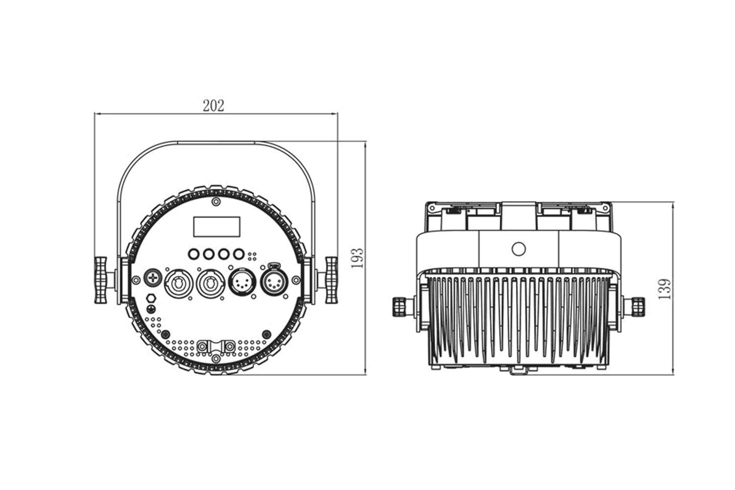 F96VW-WH - Variable White Fresnel with Manual Zoom (White) - Image 14