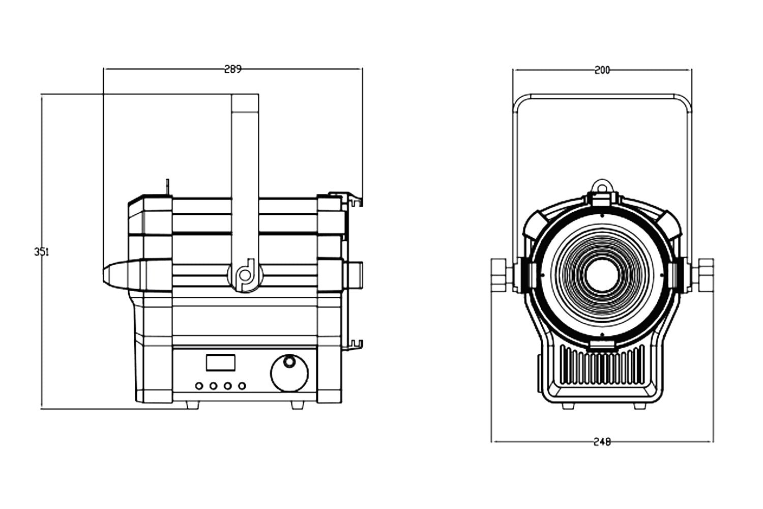 OPERAC100VWF - Compact Fresnel Engine with 100W COB Variable White LED - Image 12
