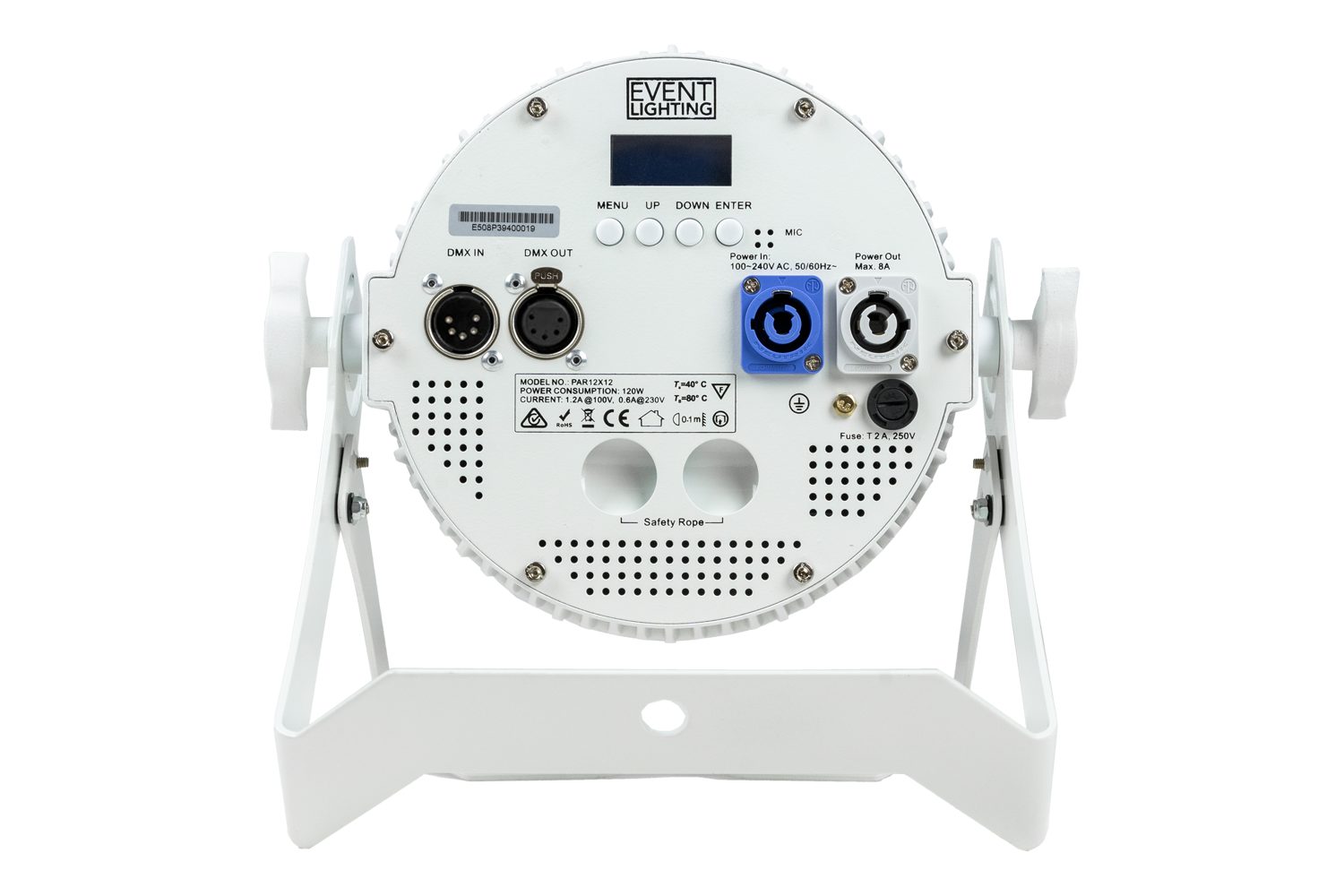 PAR12VW-WH - Indoor Pro Par with 12 x 6W WW/CW/A LEDs (White) - Image 12