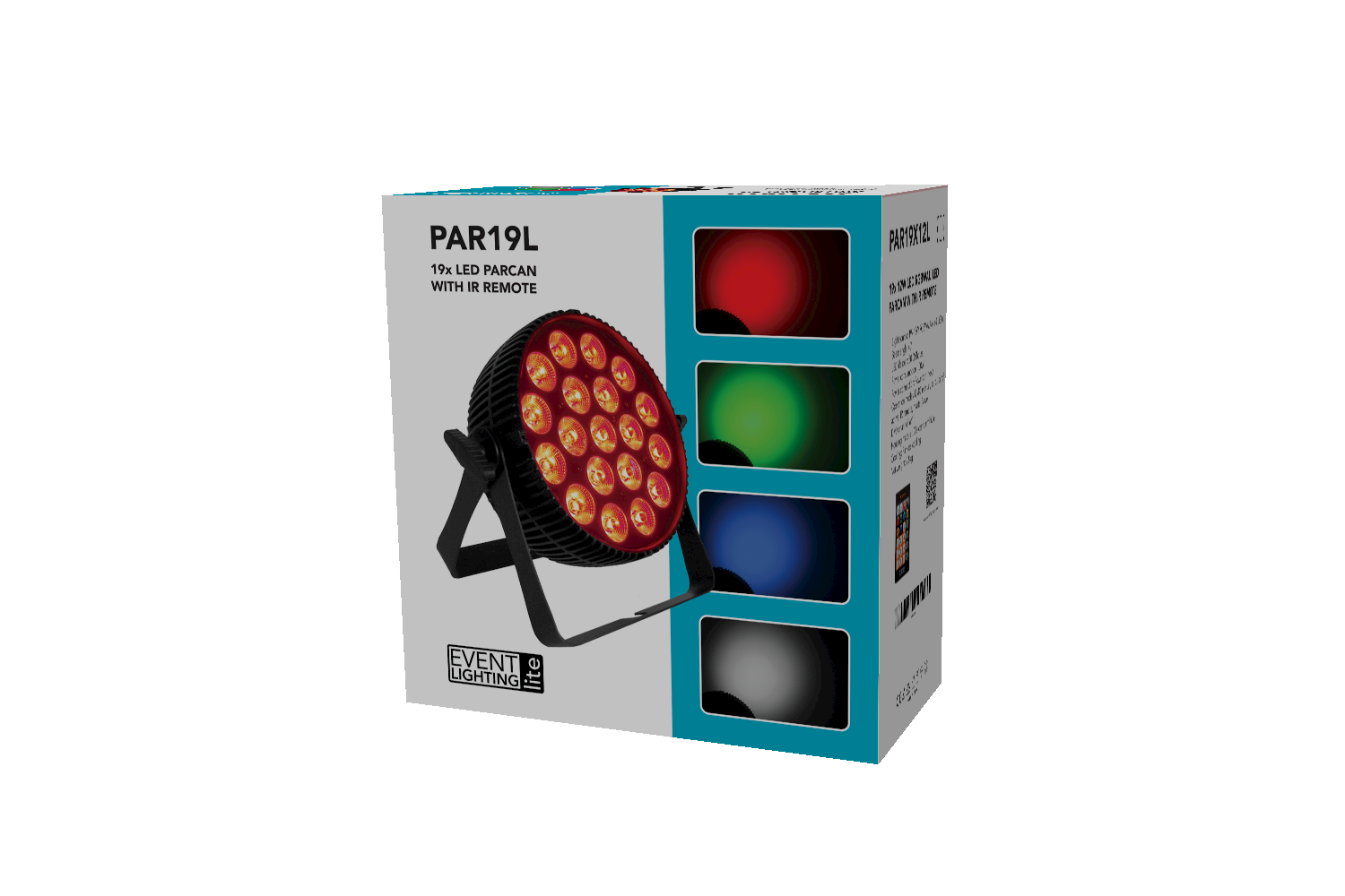 PAR19X12L-WH - Indoor Lite Par with 19 x 12W RGBWAU LEDs (White) - Image 2
