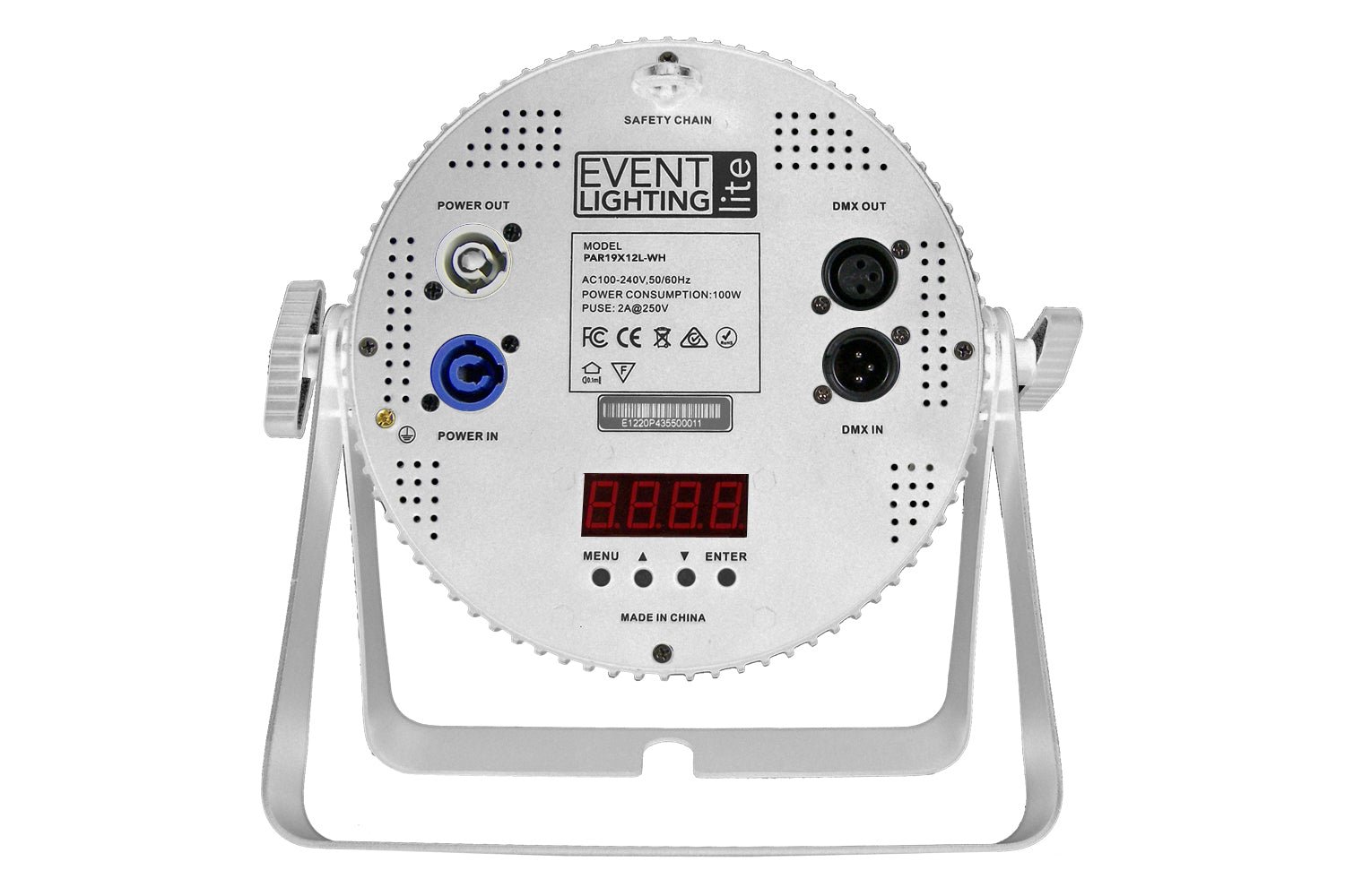 PAR19X12L-WH - Indoor Lite Par with 19 x 12W RGBWAU LEDs (White) - Image 8