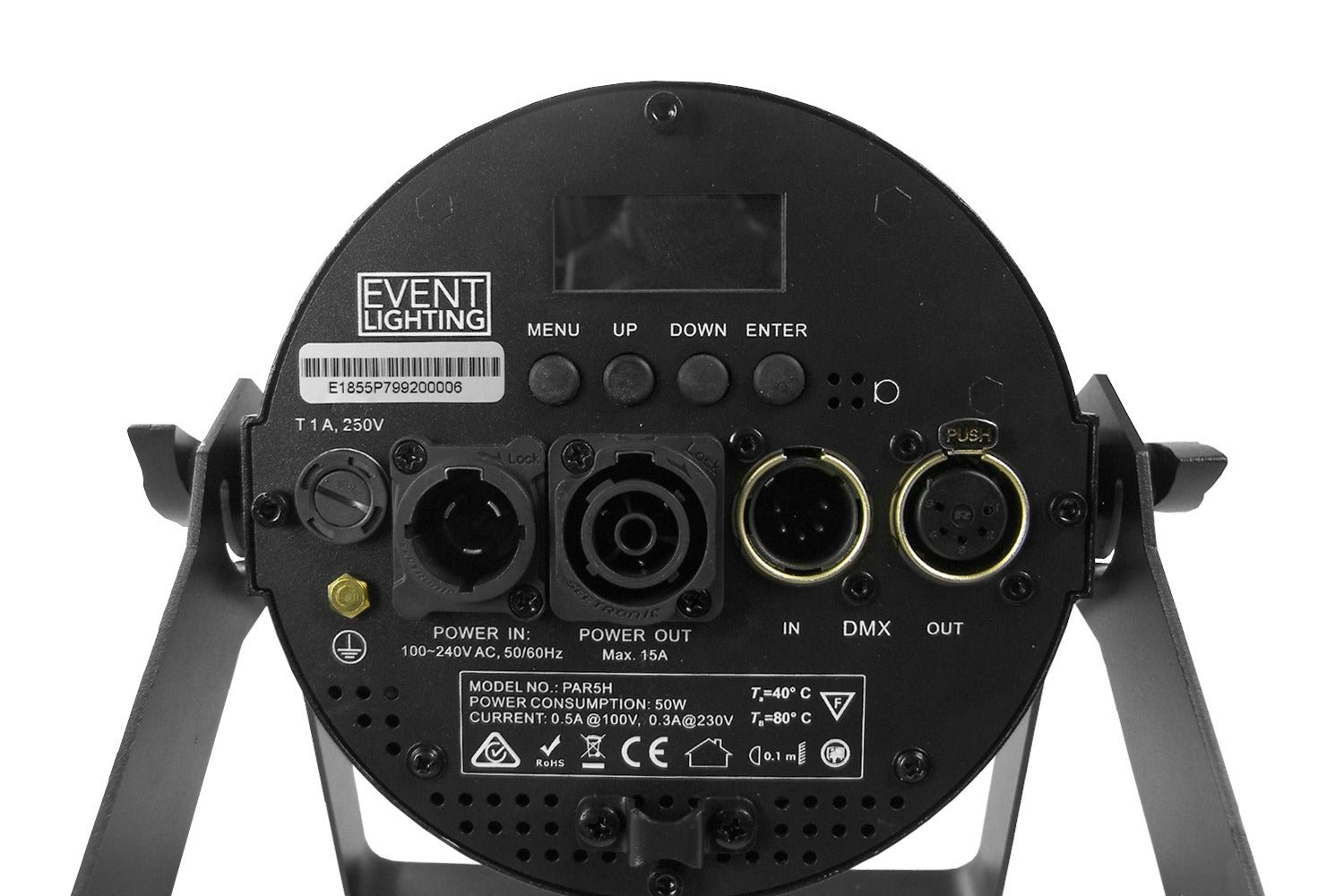 PAR5H-WH - Indoor Pro Par with 5 x 12W RGBWAU LEDs (White) - Image 3