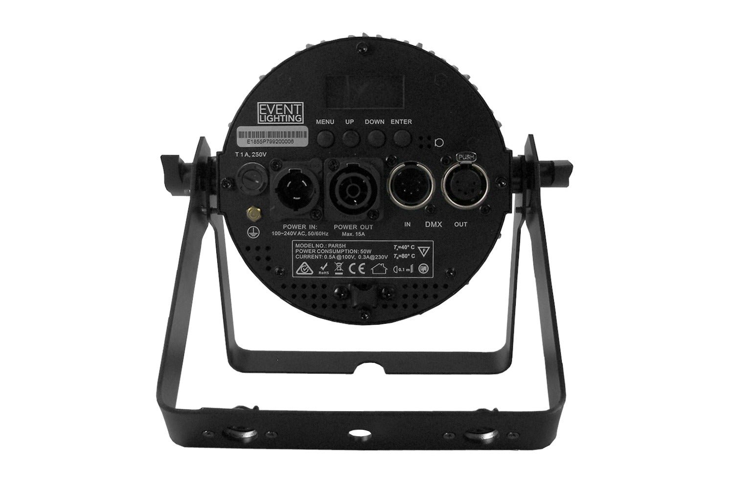 PAR5H-WH - Indoor Pro Par with 5 x 12W RGBWAU LEDs (White) - Image 4