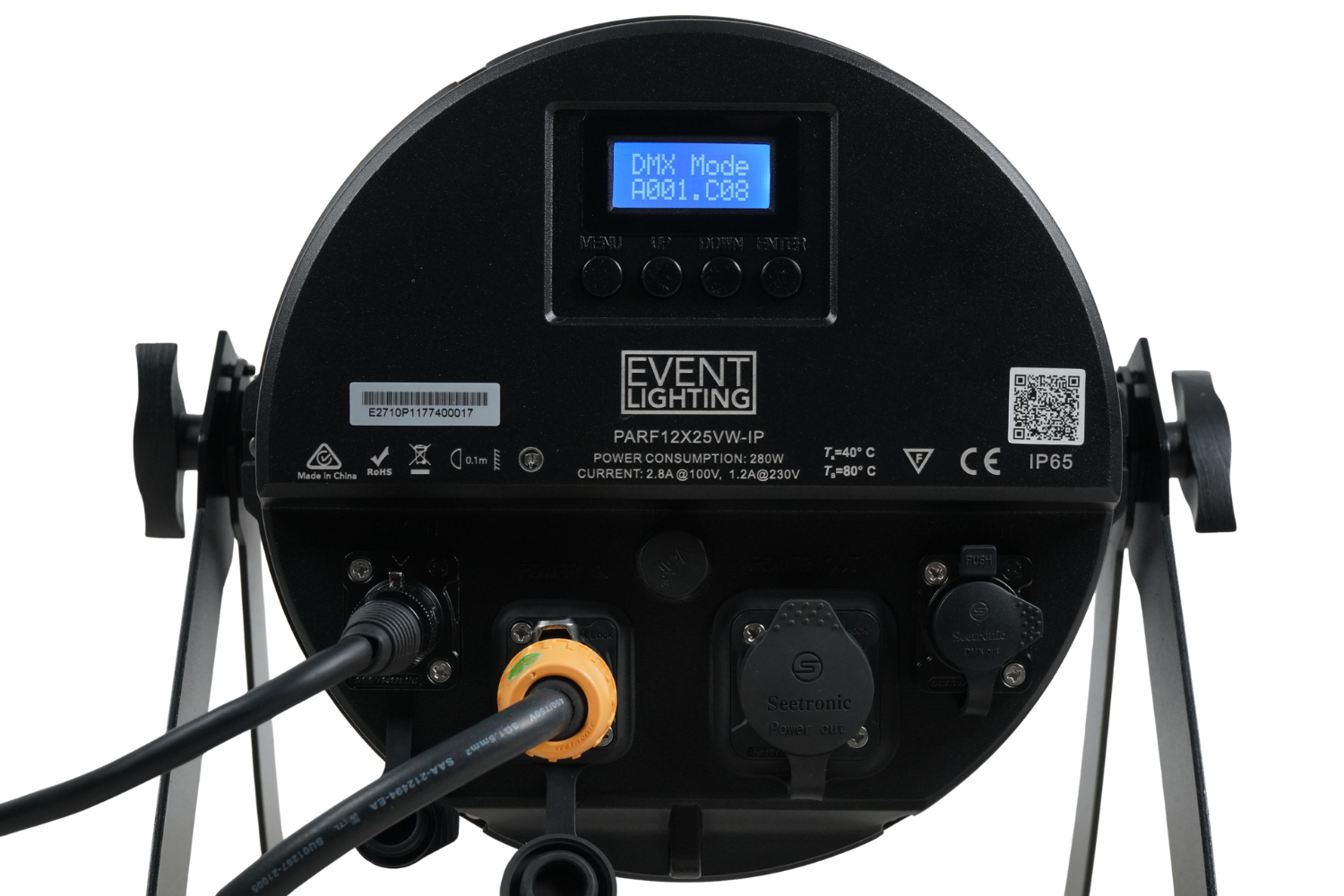 PARF12X25VW-IP - IP65 Parcan with 12 x 25 Variable White LEDs with Electronic Frost - Image 6