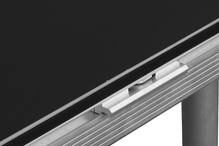 ST1010 - 1000mm x 1000mm Stage Top with rail lock system & recessed stage skirt velcro - Image 2