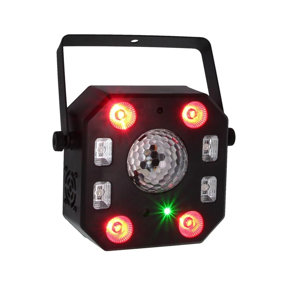 CR-Lite Penta Flash 5-in-1 DJ Disco LED Laser Strobe Effect Light for Parties - Image 2