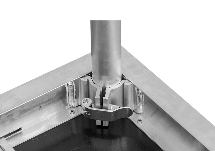 ST1010 - 1000mm x 1000mm Stage Top with rail lock system & recessed stage skirt velcro - Image 6