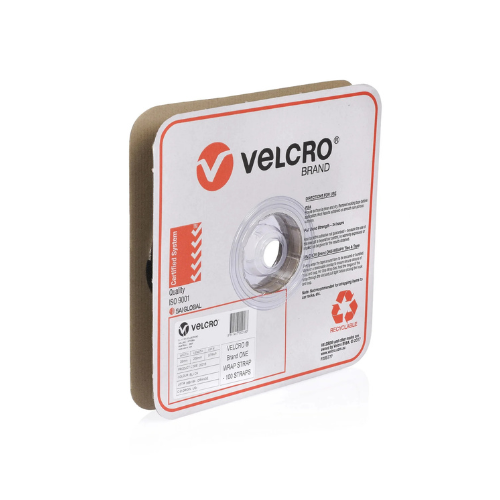 Velcro Cable Tie 25mm x 200mm - 100 pack (BLACK)